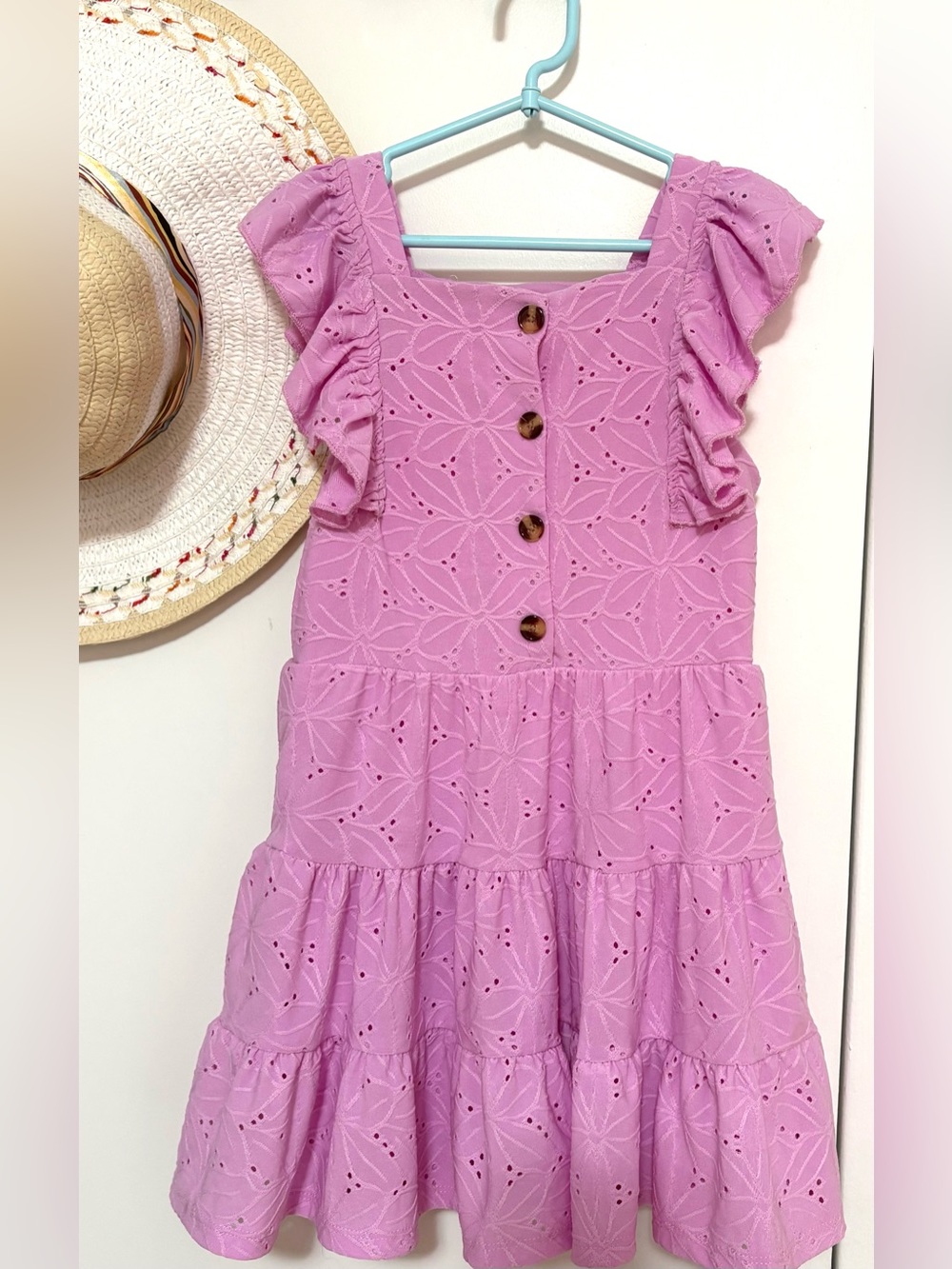 George Kids' Pink Eyelet Dress